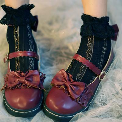 China QUICK DRY School Uniforms Ankle Socks Lace Up Socks For Daily Life Teens Girls for sale