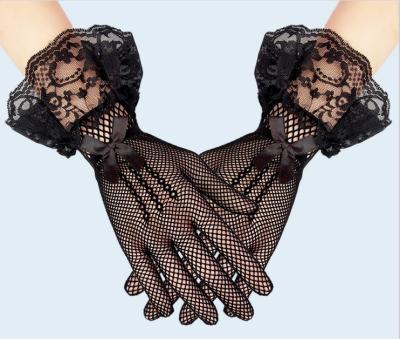 China Beautiful and comfortable mesh women's gloves for wedding party size one for sale