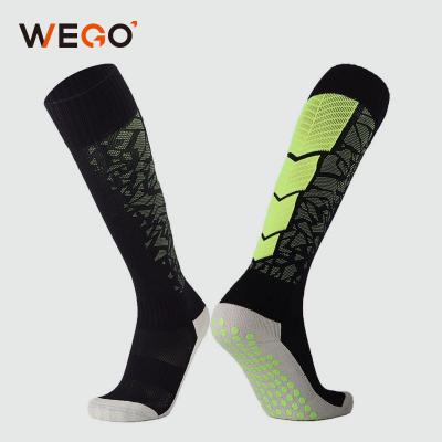 China Manufacturer Breathable Custom LOGO High Quality Design Crew Sports Custom Made Soccer Football Socks for sale