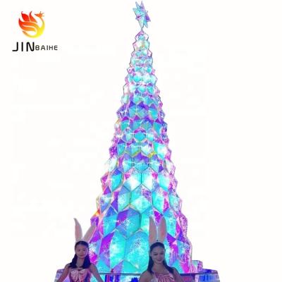 China Chinese Folk Magical Art Christmas Tree Lantern Festival Decoration Outdoor Steel Frame Custom Tradition Structure Environmentally Friendly for sale