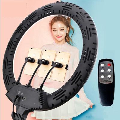 China Video Camera Remote Control Professional Audio Lighting Equipment Led Video Shooting 18 Inch 45cm Ring Light For Live Stream Or Phone Selfie for sale