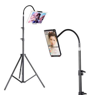 China Portable Flexible Wireless Selfie Stick Gooseneck Tripod Mount BT Mobile Phone Tripod Adapter for Smartphones Holder Mobile Phone Holder Accessories for sale