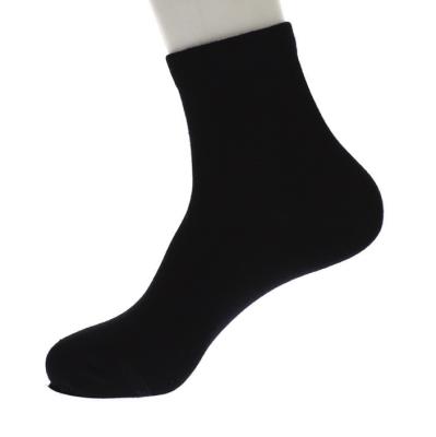 China Breathable Custom Knit Plain Customized Mens Ankle Cotton Silver Fiber Socks Business Socks for sale