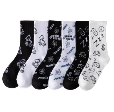 China QUICK DRY Customized Woman Cotton Crew Dress Tube Hogs Organic Cartoon Ankle Socks Women Custom Cotton Socks for sale