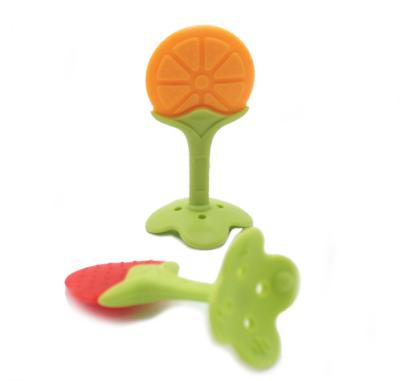 China Soft Toy Christmas Fruit Silicone Teether Food Grade Silicon Teether Suppliers for sale