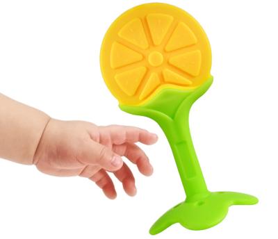 China Soft Silicone Baby Toy Food Grade Baby Teether Accessories BPA Free Fruit Fruit for sale