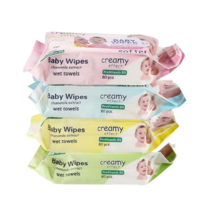 China Baby Skin Cleansing Wholesale Unscente Water Flushable Reusable Baby Wipes Organic for sale