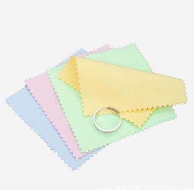 China custom jewelry cleaning cloth personalized microfiber jewelry polishing cloth 001 for sale