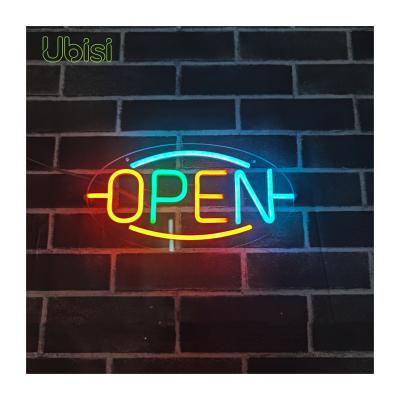 China Shops Hotel Bar Liquor Stores Lights Displays RGB 12V Strip Light Smart Neon Flexible Open Neon Sign for sale