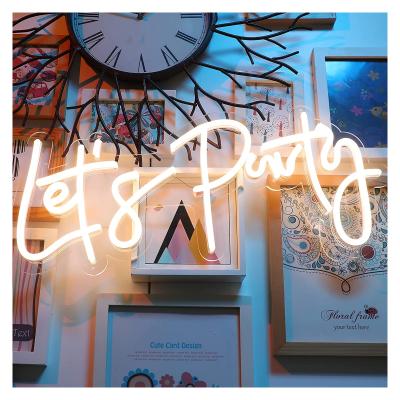 China Retail Store China Manufacturer Drop Shipping Fast Delivery Customs Lead Light Neon Sign Let USA Party Neon Sign for sale