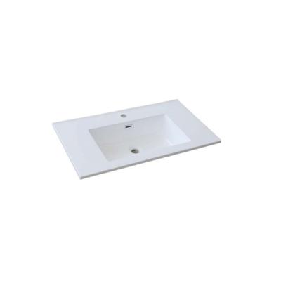 China Manufacturer Supply P1801 Modern Wash Bathroom Cabinet Resin Countertop Basin for sale