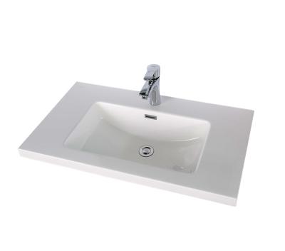 China 32 Inch Modern HOT SELLING Rectangular Apartment Hand Wash Basin MOERSHU BATHROOM RESIN BASIN SINK CE CUPC for sale