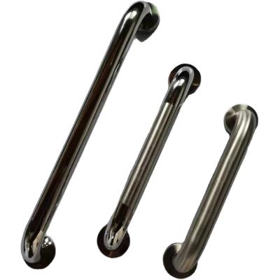 China 304#25*300 Stainless Steel Handrail Hot Sale 304 Stainless Steel Bathroom Handrail Safety Handrail Toilet Grab Rail For Handicapped for sale