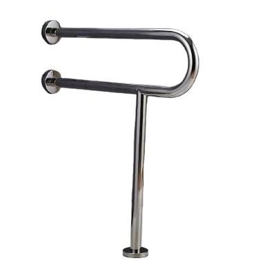 China Good Sale 2021 Factory Price Modern Bath Stainless Steel Anti-Slip Grab Bar With With Support Leg Armrest for sale