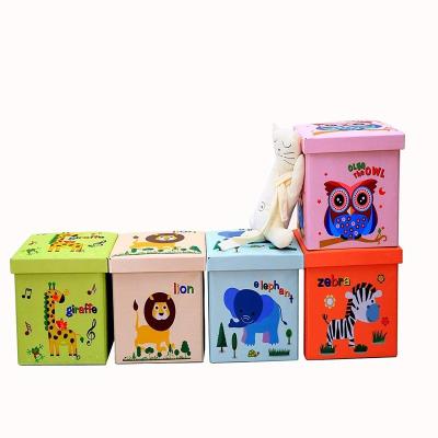 China New Fashion Styles Kids Folding Storage Stools for sale