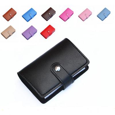 China Business Card Promotion PU Business Credit Leather Cards Case for sale