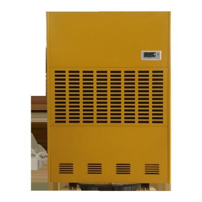 China TC-7720E2 Hotels Casin Portable Mobile Dehumidifier 480L/D Industrial Yellow Dehumidifier Universal Caster Rotary Compressor for sale