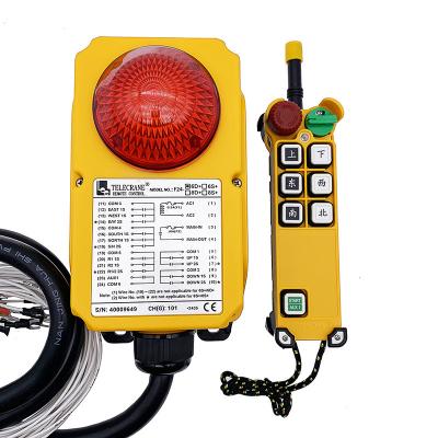 China 6 dual speed F24-6D+ dual speed telecrane smart card wireless overhead crane remote control for sale