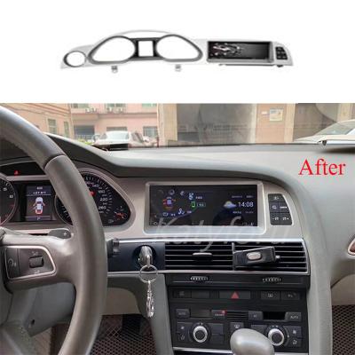 China Playback 8.8inch android10 car radio for Audi A6 2005-2012 with 8 core 4g RAM 64 ROM 1280x480 IPS screen with carplay with fiber optic for sale