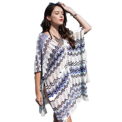 China 2022 hot sale antibacterial lace crochet hollow out swimsuit cover ups swimsuit beach wear tunic beach dress for sale