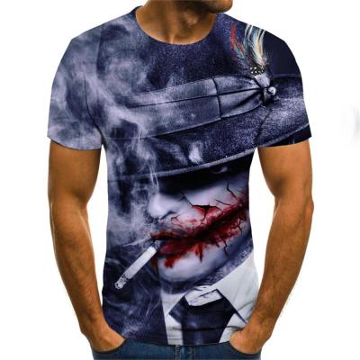 China Oversized loose cotton T-shirt high street sleeve anti-pilling T-shirt CIA fashion brand couples dark male European short hip hop for sale