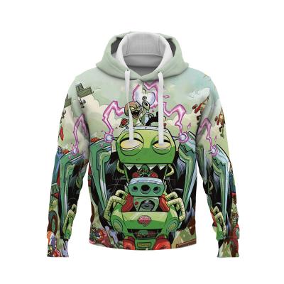 China Anti-wrinkle New 3D Plants Against Zombies Christmas Round Neck Pullover Fashion Loose Fashion Hoodie 2021 for sale