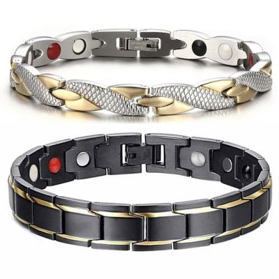 China TRENDY 2023 QZK New cheap Men women energy health therapy healing magnetic therapy bracelet arthritis jewelry for sale