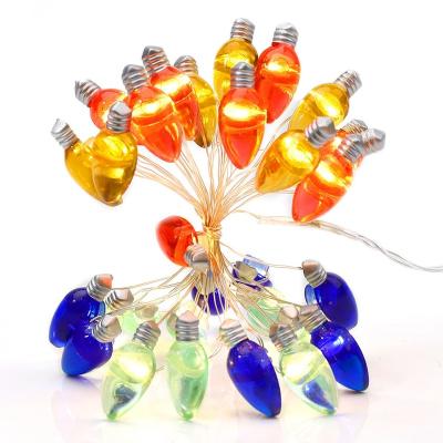 China Mini Edison Bulb Led Christmas Swag Mini Edison Bulb Copper Wire Fairy Lights Decor for Home Party Valentine Indoor Window Decoration for sale