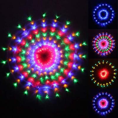 China 160LEDS Cobweb Cobweb Fairy String Light RGB LED String Light Festival Party Layout Net Light for sale