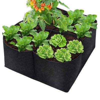 China Breathable 1/3/5/10/25/100 Gallon Or Customize Size Non Woven Expanded Felt Fabric Vegetable Plant Garden Bed for sale