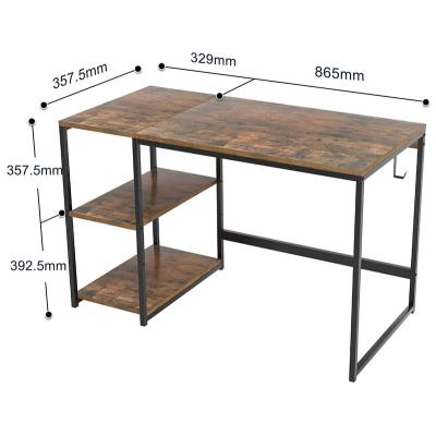 China Natural Fancy Wooden Computer Desk (Height) Adjustable Ready Made Corner Study Table Computer Desks for sale