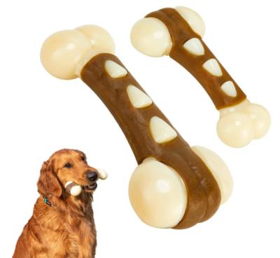 China Viable Dog Chew Toys for Aggressive Chewers, Real Indestructible Large Breed Beef Flavor Dog Toys Ring with Durable Nylon for sale