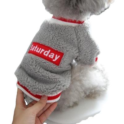 China Viable Cats Thick Sweater For Autumn Winter Breathable Super Stretch Two Leg Warm Pet Clothes Teddy Bear Creative Pet Coat for sale