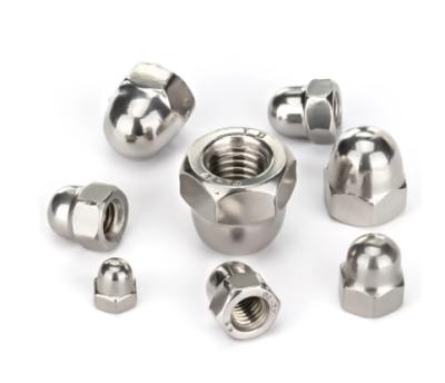 China Heavy industry high level stainless steel cap nut 201/304/316 use in water treatment for sale