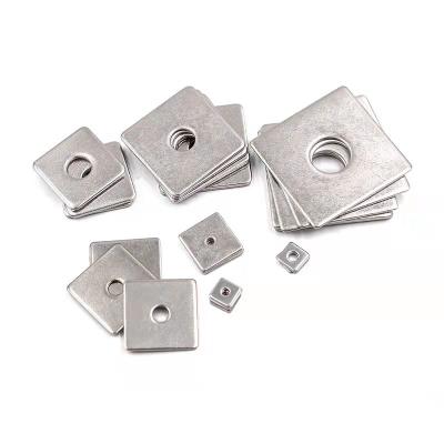 China Square Washer Tianjin Factory Flat Threaded Flat Plate Rectangular Square Washer for sale