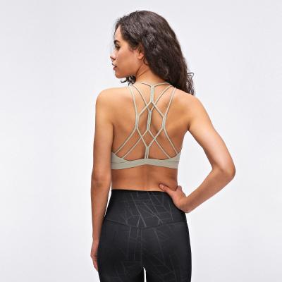 China New Design Breathable Wholesale Women's Fitness Hot Sexy Fancy Gym Wear Black Women Sports Bra for sale