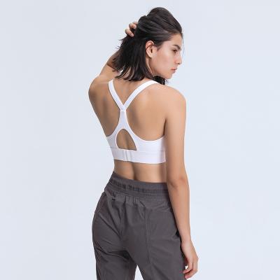 China Custom Logo Breathable Plus Size Fitness High Print Women's Yoga Top Hot Sexy Sports Bras for sale