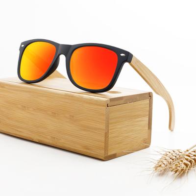 China Fashion Sunglasses 2022 Custom Logo Bamboo Wood Sunglasses Polarized CE for sale