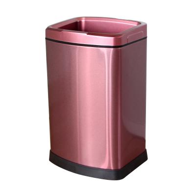 China Viable Hot Selling Colorful Fashionable Stainless Steel Trash Bin Dust Bin Waste Bin Waste Bin Trash Can for sale