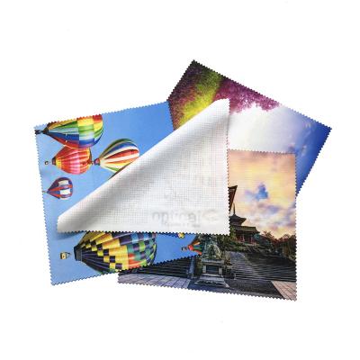 China Zigzag Edge Lens Microfiber Fabric Digital Printing for sale