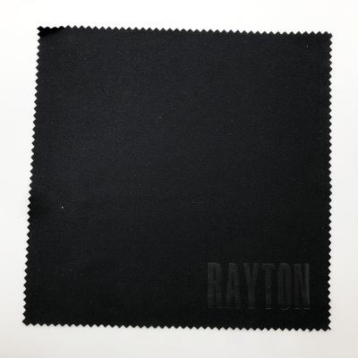 China Zigzag Edge Microfiber Lens Cleaning Cloth with Embossed Logo for sale