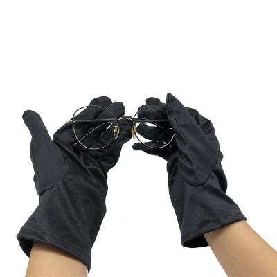 China Newest Hot Selling Microfiber Jewelry Silver Nylon Cleaning Gloves for Watch and Diamond for sale