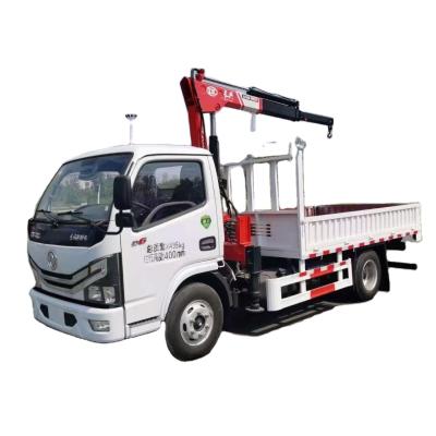 China TRUCK CRANE 4*2 knuckle boom crane truck mounted 2-5 ton crane from DF factory supplying for sale for sale