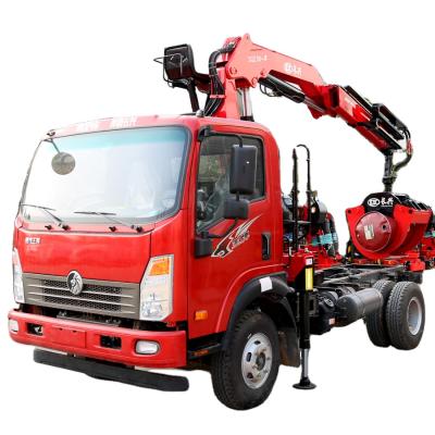 China TRUCK CRANE SINOTRUK CDW 4x2 6 Wheels Lorry Telescopic Knuckle Boom Cargo Truck Mounted Crane With 4 Ton Folding Lift Hydraulic For Sale for sale