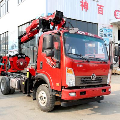 China TRUCK CRANE SINOTRUK CDW 4x2 6 wheels knuckle boom telescopic cargo truck mounted crane with 4 Ton Folding Lift Hydraulic for sale for sale