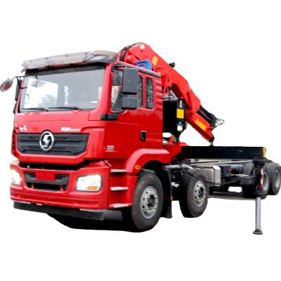 China TRUCK CRANE SHACMAN 8x4 Truck Crane 20 Ton Hydraulic Knuckle Boom Crane Mounted For Trucks High Quality GOOD PRICE for sale