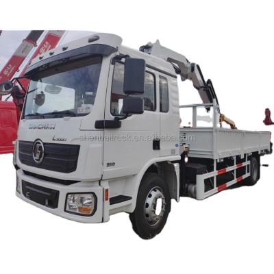 China TRUCK CRANE SHACMAN 8 Ton Truck Mounted Crane Truck-Mounted Arm Crane Truck With Hydraulic Knuckle Foldable Crane for sale