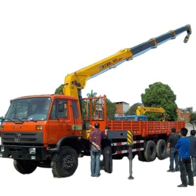 China TRUCK CRANE DONGFENG 12 Ton Truck Crane With NEW SQ12SK4Q 10 Ton Mounted Military Quality 6*4 Hydraulic Crane For Sale for sale