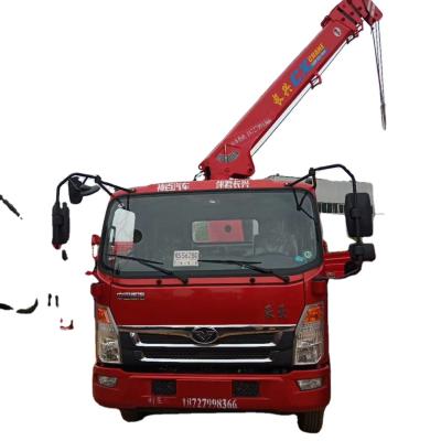 China CRANE Mini 4X2 TRUCK 0.8T hydraulic 1.8T max lifting height 13m mobile boom truck telescopic crane for sale for sale