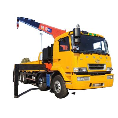 China TRUCK CRANE 16 Ton Boom Crane Straight Truck Mounted Knuckle Crane 8x4 Telescopic Truck Cranes Price for sale